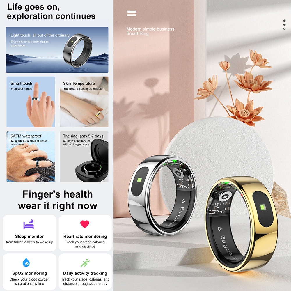 R08 Fitness Tracker Smart Ring - Temperature Ring Skin recensie en prijs