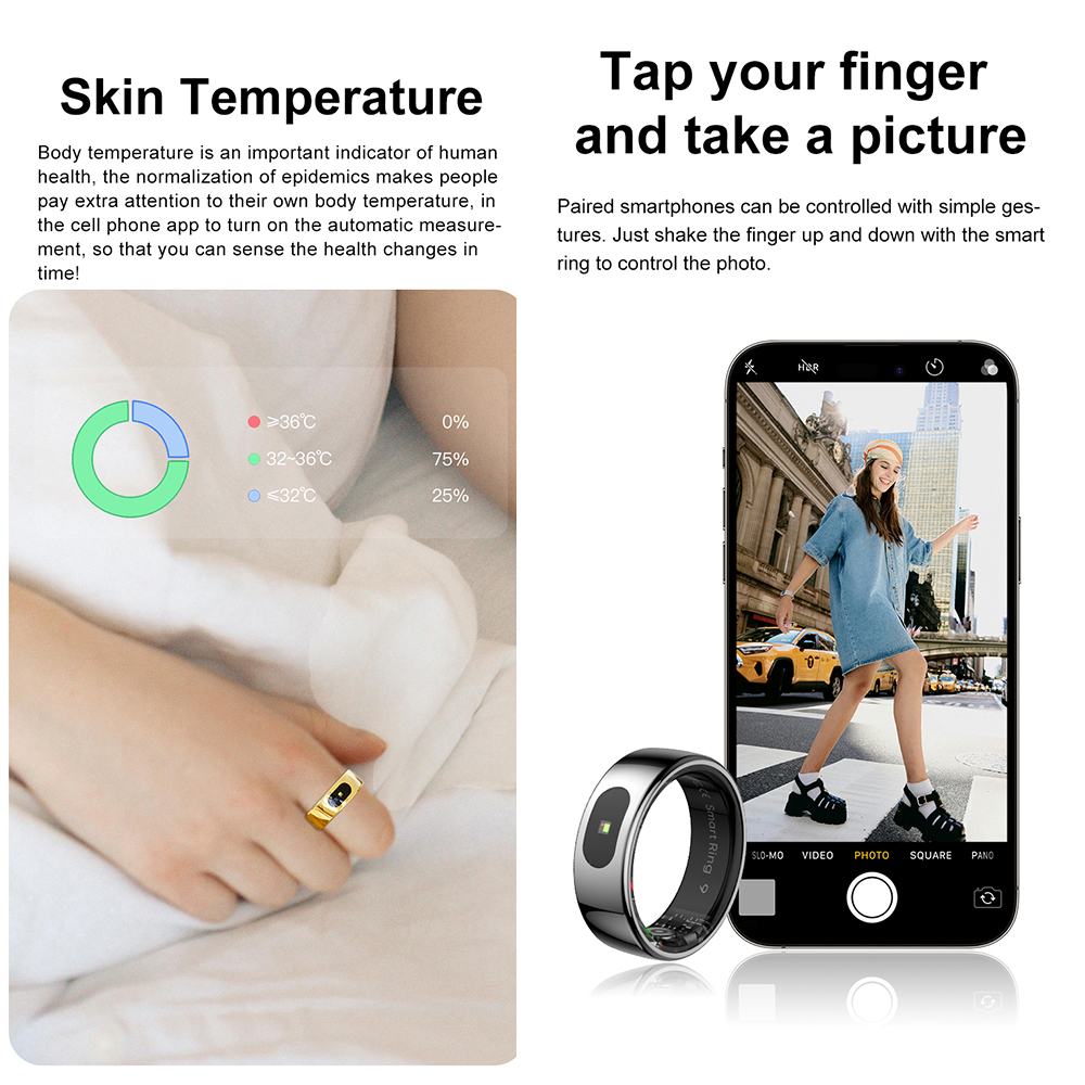 R08 Fitness Tracker Smart Ring - Temperature Ring Skin recensie en prijs