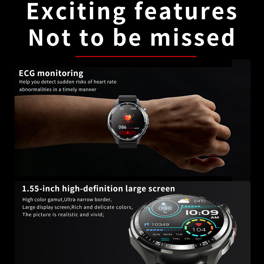 Men Smart Watch Ultra HD Scree - Fall Detection Watch recensie en prijs