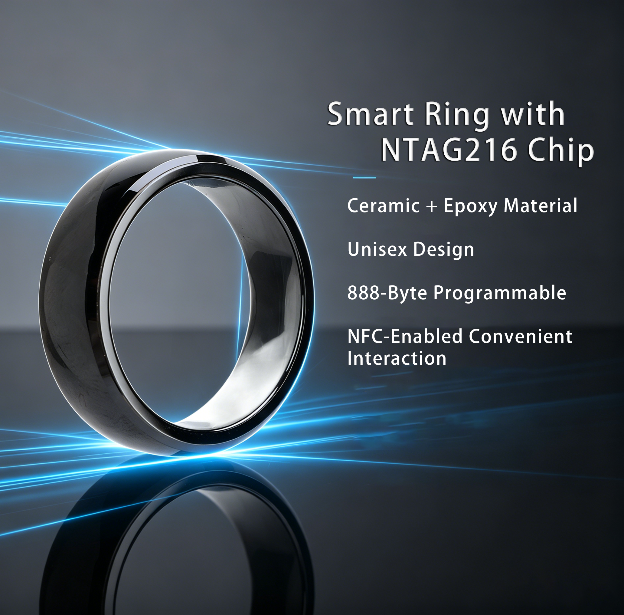 NFC Full Ceramic Smart Ring Co - Smart Ring Nfc Pay recensie en prijs