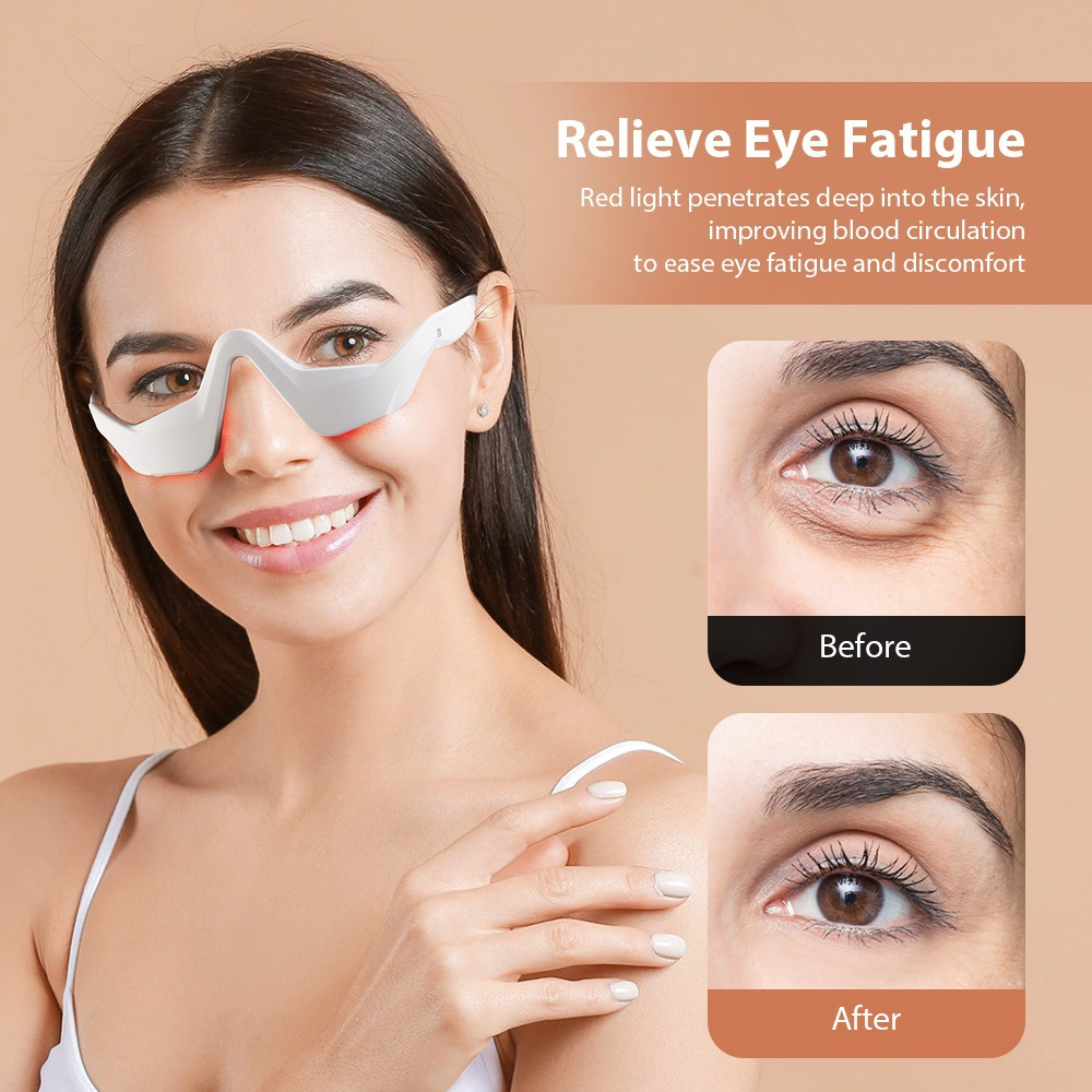 Eye Massager Under Eye Red Lig - Light Therapy Glasses recensie en prijs