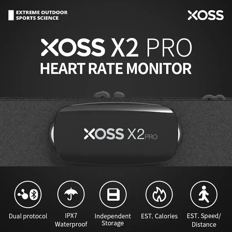 XOSS X2 Pro Chest Strap Heart  - Breath Rate Monitor recensie en prijs