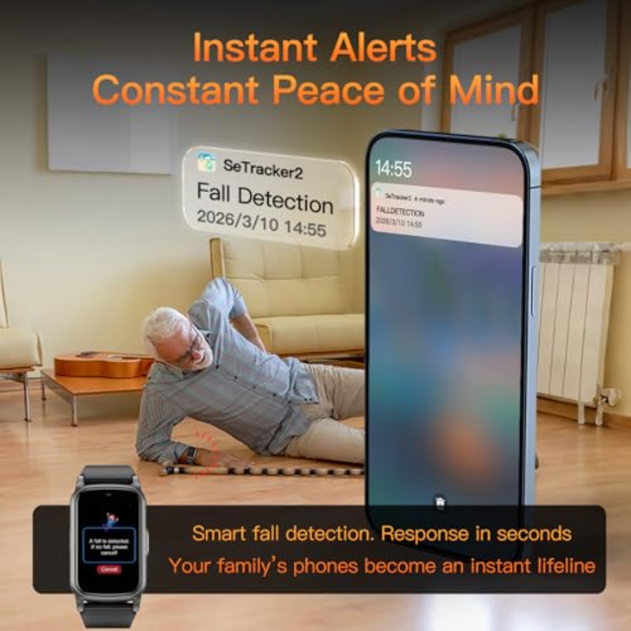 Smart Watch for Seniors with F - Fall Detection Watch recensie en prijs