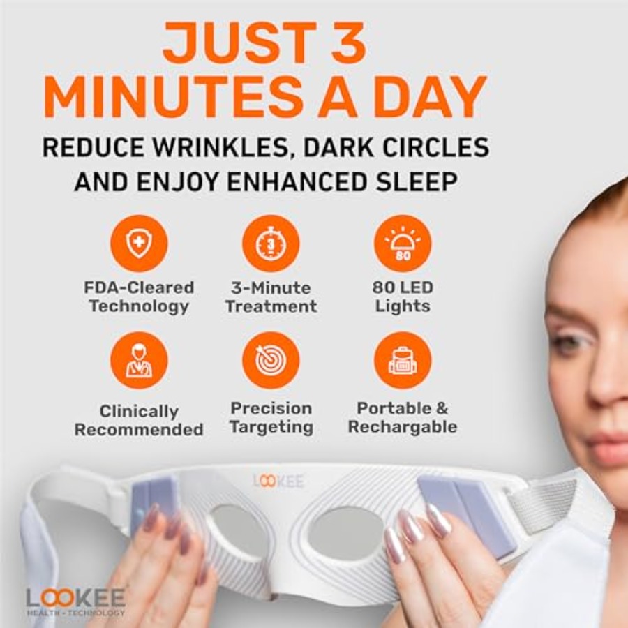 LOOKEE Under Eye Red Light The - Light Therapy Glasses recensie en prijs