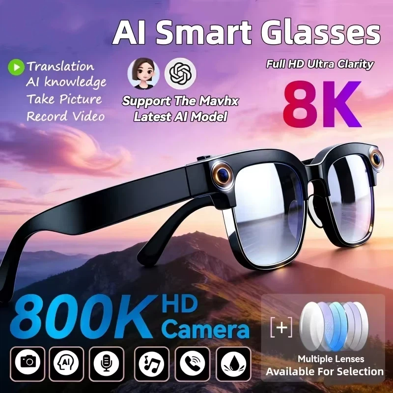 8K AI Smart Glasses Bluetooth  - Smart Glasses Lens recensie en prijs